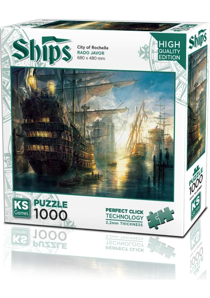 KS Games City Of  Rochelle 1000 Parça Puzzle