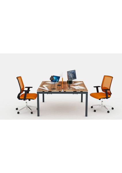 Galaxy Ikili 160 cm Çalışma Ofis Masa Workstation (Minyatür/antrasit) fiyatları