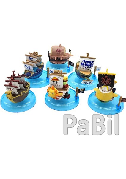 One Piece Anime Manga Aksiyon Figür Gemi - Sumoker's Marine 6 cm modelleri