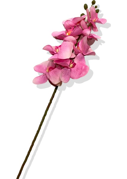 Yapay Tek Dal Pembe Lüx Orkide 95 cm