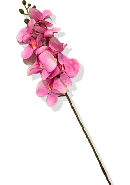 Yapay Tek Dal Pembe Lüx Orkide 95 cm