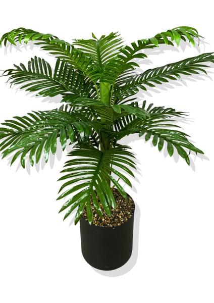 Yapay Tek Gövde Areka 100 cm Yapay Ağaç 25X25 Siyah Saksı
