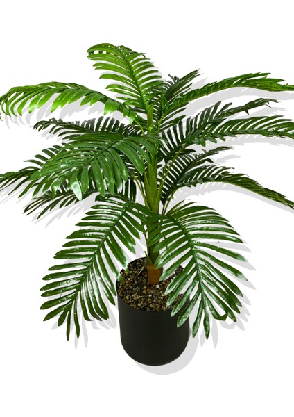 Yapay Tek Gövde Areka 100 cm Yapay Ağaç 25X25 Siyah Saksı