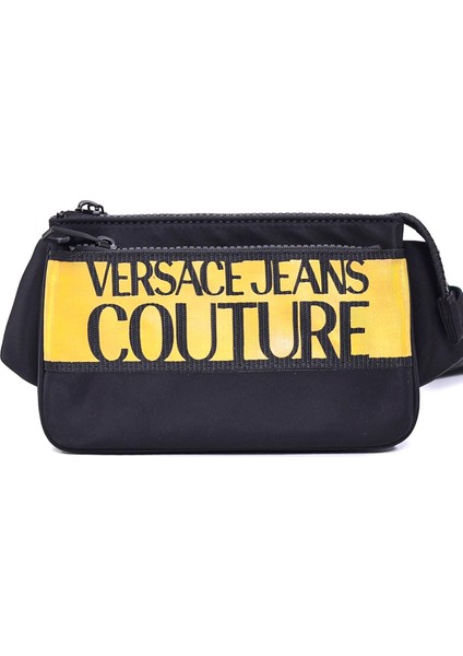 Versace Jeans Couture Parlak Baskılı Erkek Bel Çantası