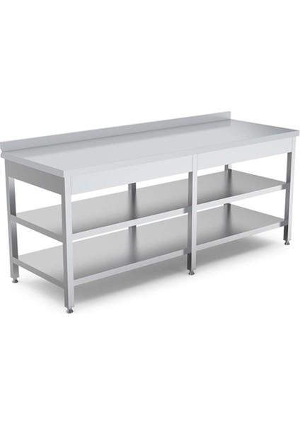 EMP.ATT2.60240 Alt Raflı-Ara Raflı Çalışma Tezgahı 240X60X85 cm