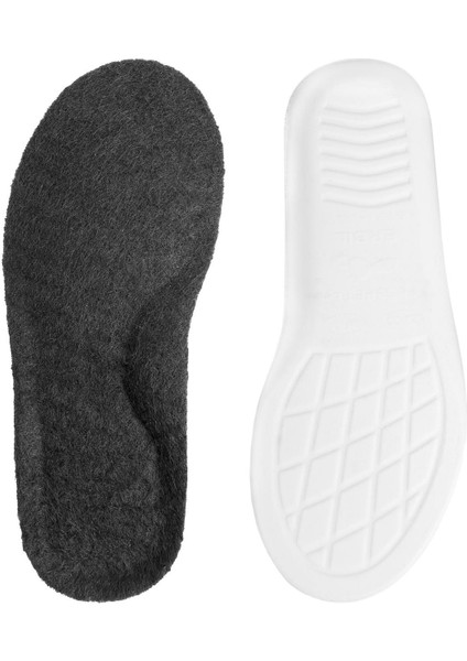 Bebek ve Çocuk İçin Spor Ayakkabı Patik İç Tabanlığı, Ark Destekli Gündelik Tabanlık Kışlık - MF11 Siyah Keçeli - 20/21 Numara