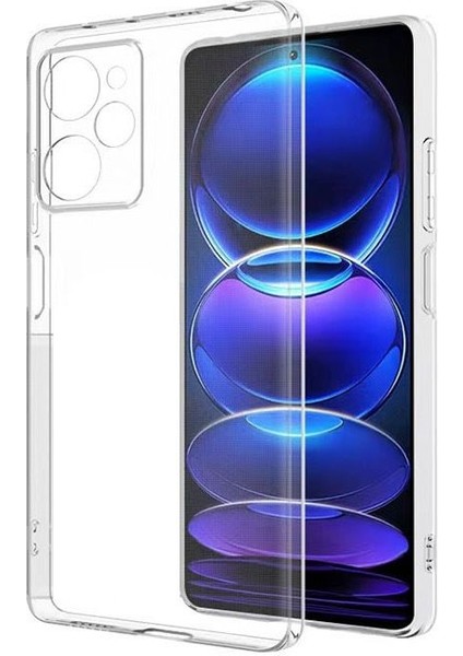 Xiaomi Poco X5 Pro 5g Kılıf Kamera Korumalı Şeffaf Silikon