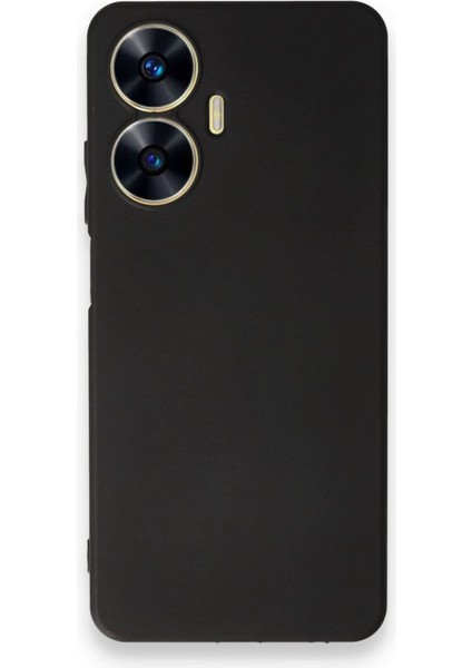 Realme C55 Kılıf First Mat Silikon Renkli Lüx Korumalı Siyah