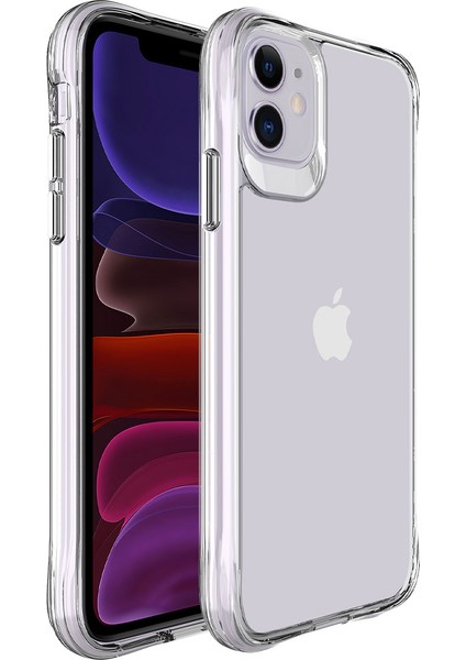 Apple iPhone 11 Kılıf Okka Crystal Tpu Shockproof Kapak Şeffaf