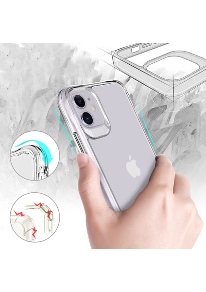 Apple iPhone 11 Kılıf Okka Crystal Tpu Shockproof Kapak Şeffaf fırsatları
