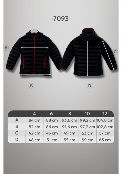 Kısa Sabit Kapşonlu Dolgulu Erkek Çocuk Şişme Mont 7093E indirimleri