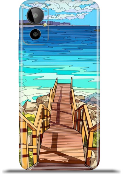 General Mobile Gm 23 Se Kılıf Esnek Silikon Kamera Koruma 4K Desenli Özel Tasarım - Saint Sebastia