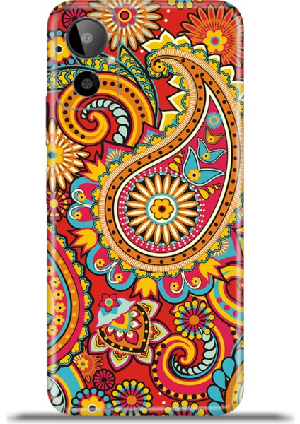 General Mobile Gm 23 Se Kılıf Esnek Silikon Kamera Koruma 4K Desenli Özel Tasarım - Etro Desen