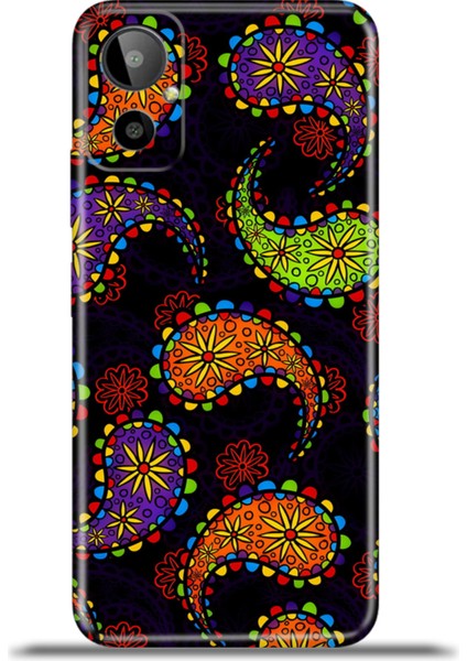 General Mobile Gm 23 Se Kılıf Esnek Silikon Kamera Koruma 4K Desenli Özel Tasarım - Hint Sanati