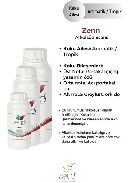 Zenn Litrelik Parfüm Esansı - 250 ml Extra