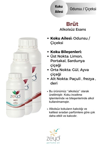 Brüt Litrelik Parfüm Esansı - 250 ml Extra