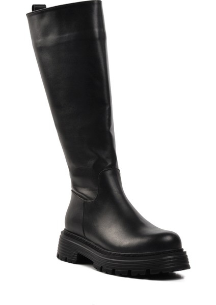 715 Siyah İçi Polarlı Kadın Çizme modelleri