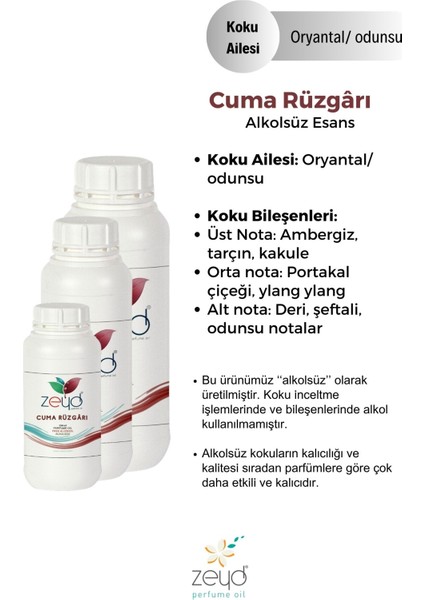 Cuma Rüzgârı Litrelik Parfüm Esansı - 250 ml Extra