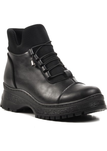 112 Siyah Fermuarlı Kadın Bot modelleri