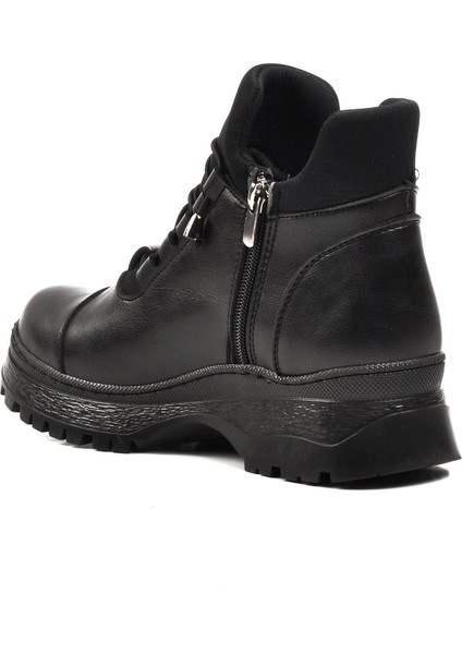 112 Siyah Fermuarlı Kadın Bot fırsatları