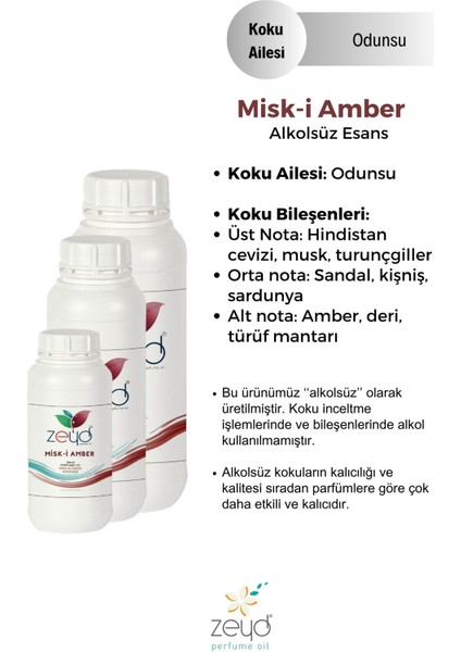 Misk-I Amber Litrelik Parfüm Esansı - 250 ml Extra