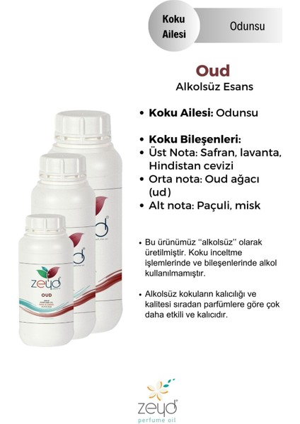 Oud Litrelik Parfüm Esansı - 250 ml Extra