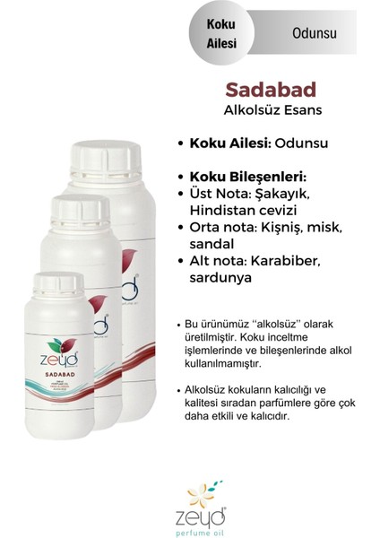Sadabad Litrelik Parfüm Esansı - 1000 ml