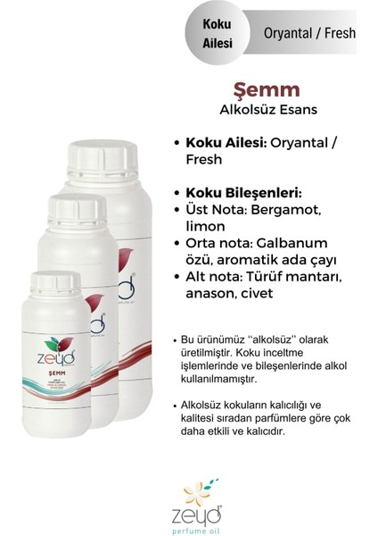 Şemm Litrelik Parfüm Esansı - 250 ml Extra