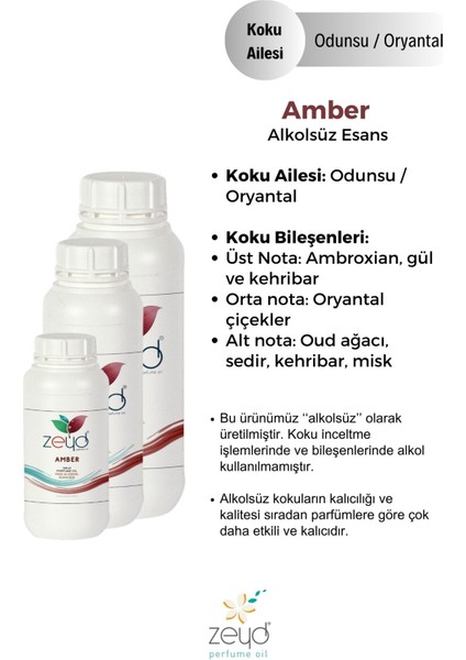 Amber Litrelik Parfüm Esansı - 250 ml