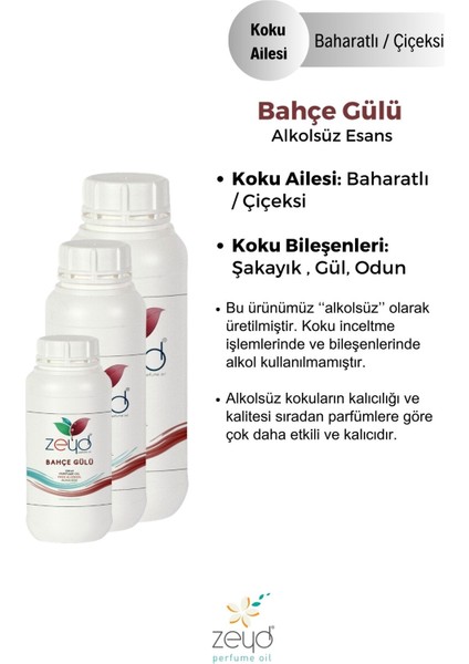 Bahçe Gülü Litrelik Parfüm Esansı - 1000 ml