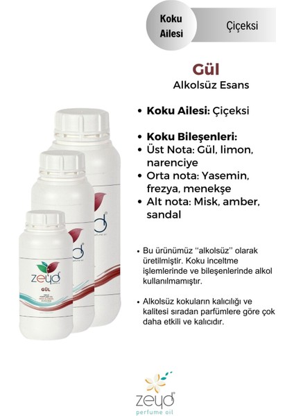 Gül Litrelik Parfüm Esansı - 1000 ml Extra