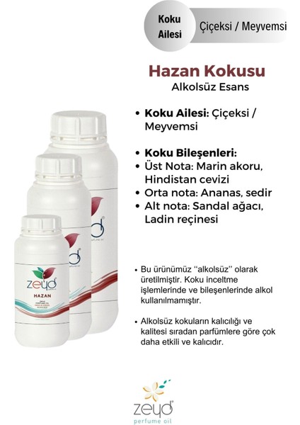 Hazan Litrelik Parfüm Esansı - 1000 ml Extra