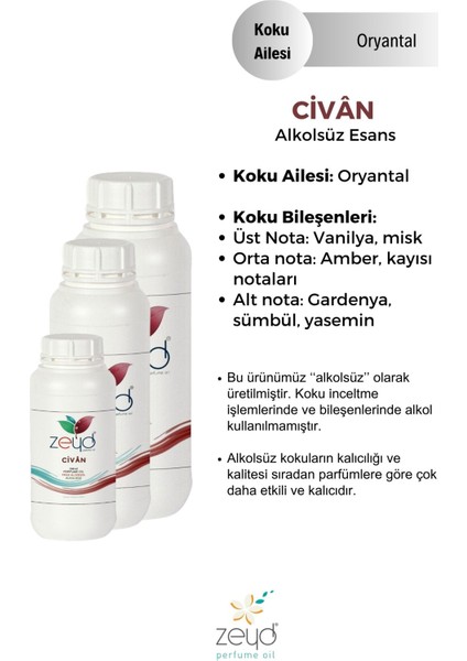 Civân Litrelik Parfüm Esansı - 1000 ml Extra fiyatları