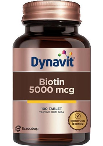 Biotin 5000 Mcg 100 Tablet