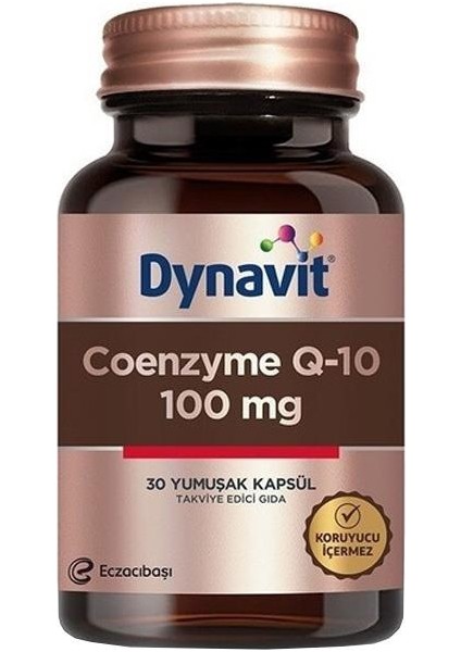 Koenzim Q10 100 Mg 30 Kapsül Gıda Takviyesi