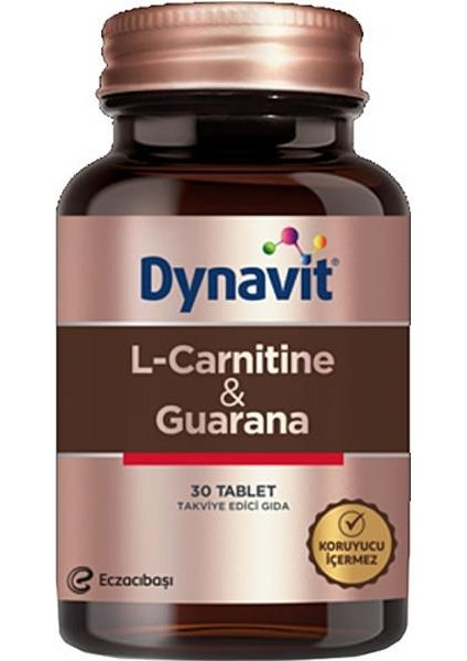 L-Carnitine Ve Guarana Takviye Edici Gıda 30 Tablet