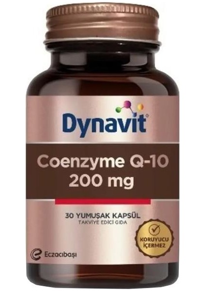 Koenzim Q10 200 Mg 30 Kapsül Gıda Takviyesi