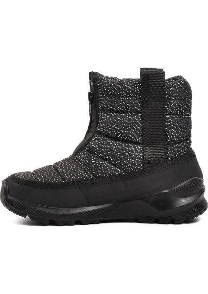 F7448-F Siyah Simli İçi Kürklü Su Geçirmez Çocuk Kar Botu fiyatları