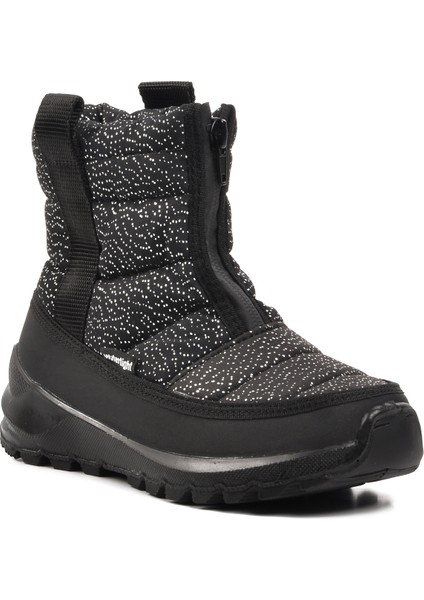 F7448-F Siyah Simli İçi Kürklü Su Geçirmez Çocuk Kar Botu modelleri