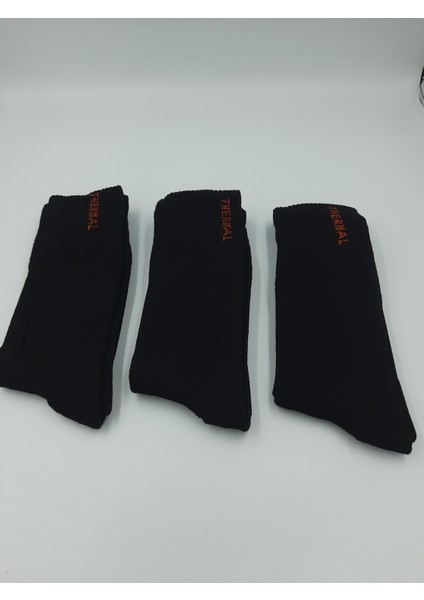 3 Çift Kadın/Erkek Termal Yünlü Havlu Çorap -30 Dereceye Dayanıklı modelleri