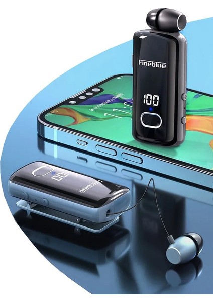 F580 Dijital Göstergeli Makaralı Titreşimli Bluetooth Kulaklık