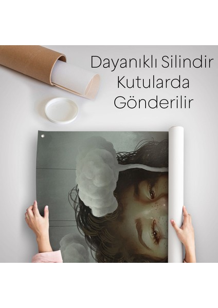 Gerçeküstü Sanat Eserleri Bulut ve Duman Duvar Örtüsü - HALISI-5226
