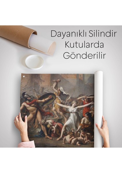 Antik Roma'da Sabineli Kadınların Müdahalesi Duvar Örtüsü-Halısı -6550