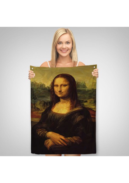 Mona Lisa Leonardo Da Vinci Duvar Örtüsü-Halısı Dekoratif Duvar Örtüsü - HALISI-5955