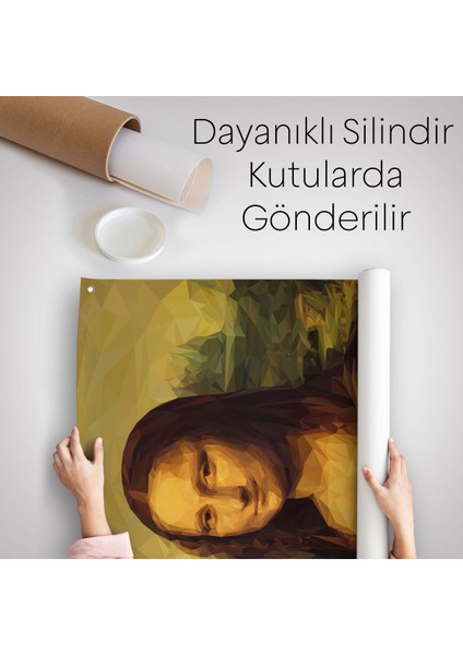 Mona Lisa Leonardo Da Vinci Duvar Örtüsü-Halısı Dekoratif Duvar Örtüsü - HALISI-5955
