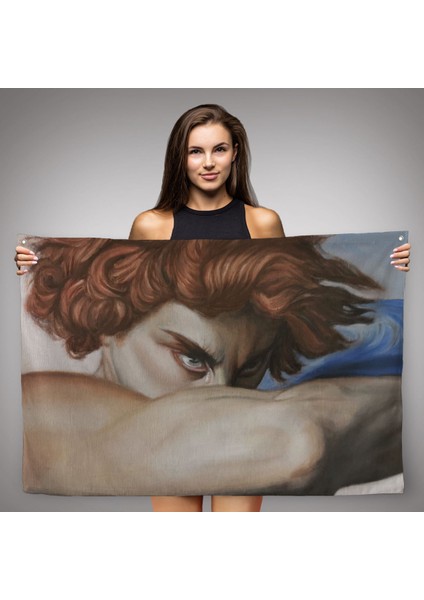 Düşmüş Meleğin Gözyaşları Duvar Halısı Alexandre Cabanel Fallen Angel's Eyes Duvar Örtüsü 5384