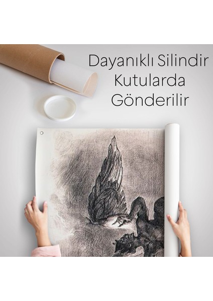 Goethe'nin Faust'undan Mephistopheles'in Gökyüzündeki Önsözü Duvar Örtüsü - HALISI-5301