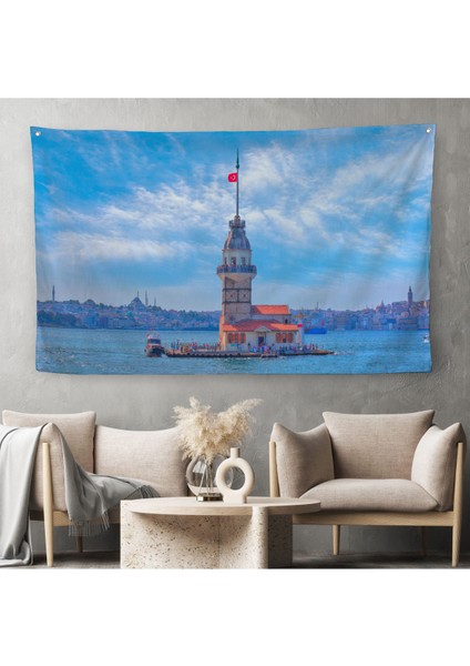 Kız Kulesi Dekoratif Kanvas Duvar ÖRTÜSÜ-HALISI-6513