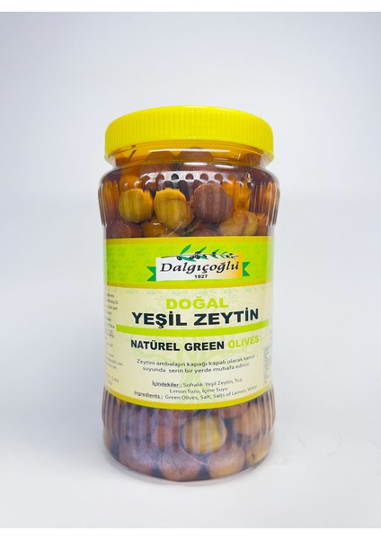 Pembe Zeytin Ayvalık Yeşil Zeytin Al Yanak 1000 cc