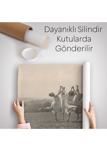Isviçreli Fotoğrafçı Frederick Boissonnas Dans Eden Kadınlar Duvar ÖRTÜSÜ-HALISI-6656